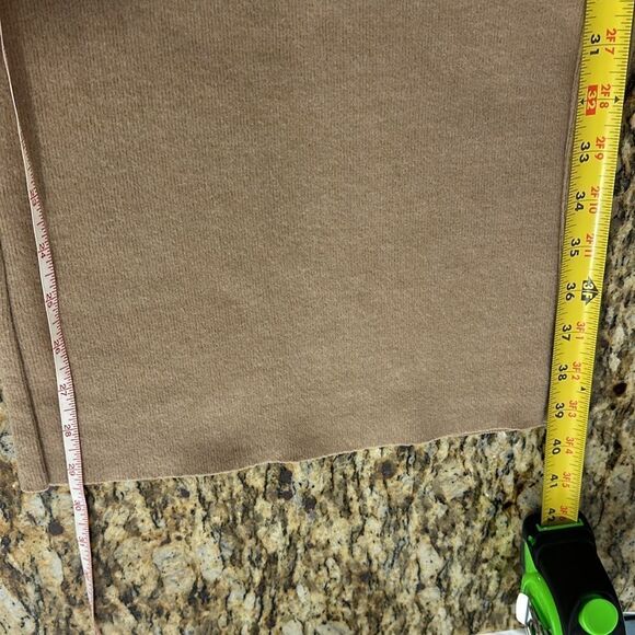 Zara Cotton Blend Camel Color High Rise Flared Pants Size S - Picture 9 of 11